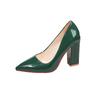 Fashion 2025 Fashion Concise Women's Slip on High Heels Pointed Toe Shallow Mouth Chunky Heels Pumps Plus Size Classics Office & Dress