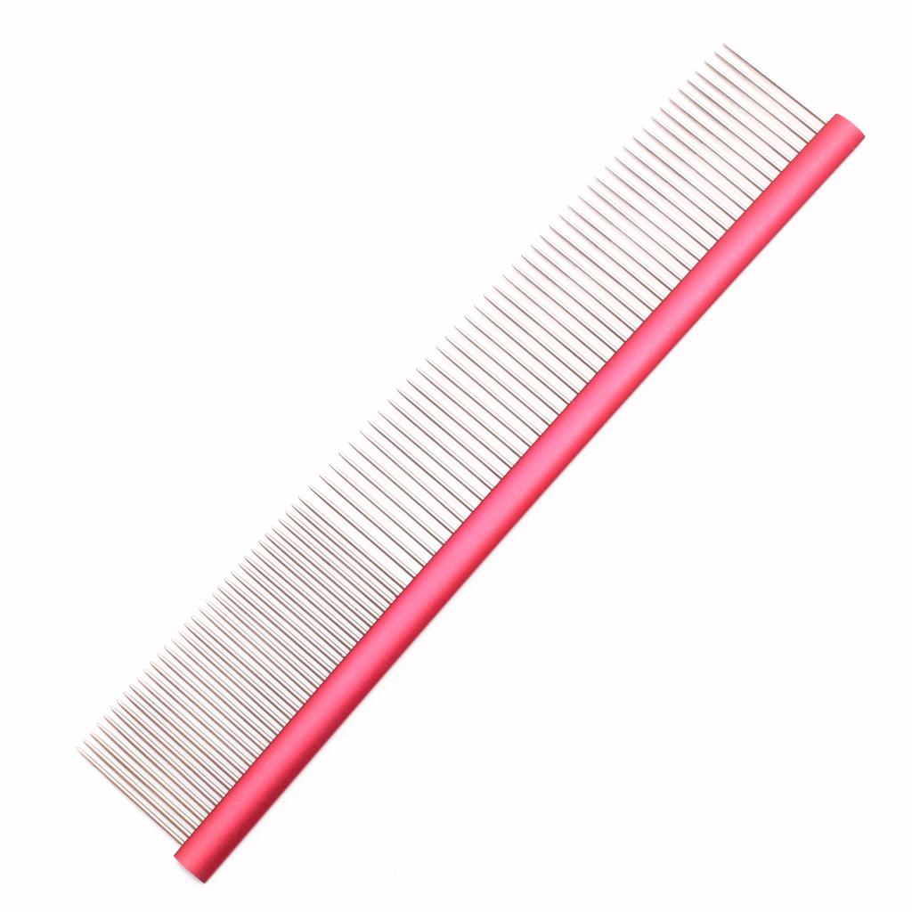 Aluminum Alloy Large Rake Comb for Long Hair Pets 7910 Dog Cat Deshedding Massage Hair Removal Slicker Stainless Steel Dematting