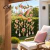 Fenster Hängende Windspiele Outdoor Vogelglocken, Dekorative Anhänger, Acryl Gartenornament Aufhängungen für Veranda Terrasse Dekorationen Natur inspiriert