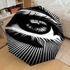 1pc Eye Pattern Automatic Open/Close Umbrella Compact Folding Umbrella with 8-Rib Shaft for Women/Men, Elegant Birthday1132S