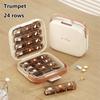 7-Day Pill Box with 24/32 Compartments a Convenient And Portable Pill Organizer, Senior-Friendly Medication Box Weekly Pill Box