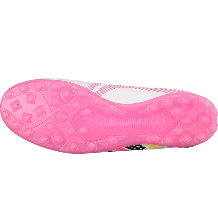 Li Ning Comfortable Versatile Sports Shock Absorbing Lightweight Football Shoes Men Football Shoes Multicolor-Pink YSFT011-5