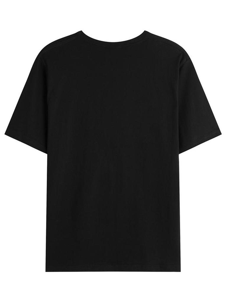 Stylish mens Tshirt for men cotton Tshirt shortsleeved shirt round neck hiphop style informal clothing big Tshirt