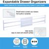 A25F-Expandable Drawer Wardrobe Dividers Clear Plastic Partition Plate From Kitchen Drawer Organizer Tools