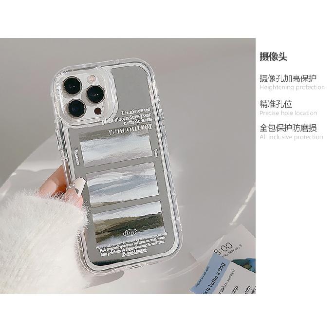 ins oil painting cloud sea case suitable for 16Pro Max Apple 17 iPhone, artistic style 13 mirror 11 premium