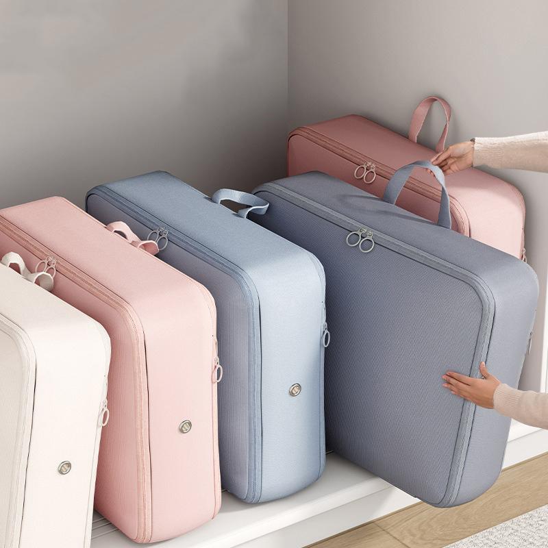 1Pc Large Capacity Portable Travel Storage Bag Clothes Quilt Storage Compression Bag Waterproof Down Jacket Clothes Organiser