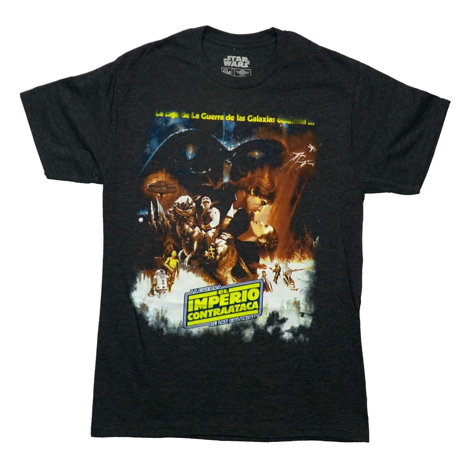 Star Wars New Adult T-Shirt -Movie Poster Spanish La Guerra De Las Galaxias XL