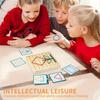 Creative Thinking Geometric Board Set with Pattern Cards Rubber Bands Educational Wooden Stacking Sorting Toy Math