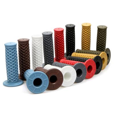 1 par Universal 22MM clásico Vintage empuñaduras de motocicleta cubierta para Harley forYamaha Vintage Scooter moto mango Kit de funda de goma
