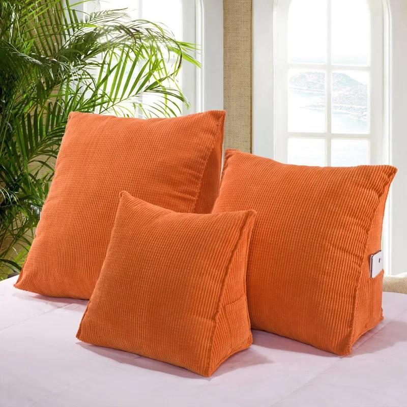 Coussin lombaire tatami avec noyau coussin lombaire de bureau voiture canapé dossier coussin triangulaire stéréo oreiller de chevet