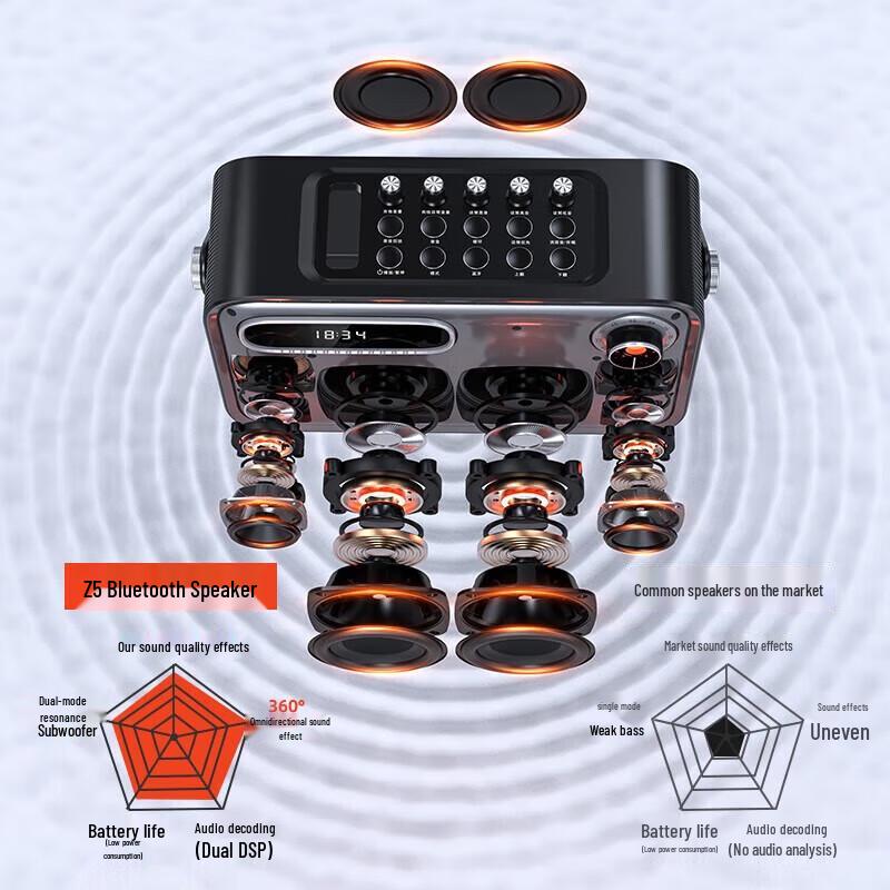 Sansui Z5 Portable Bluetooth KTV Speaker