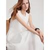 French Resort White Sleeveless Dress