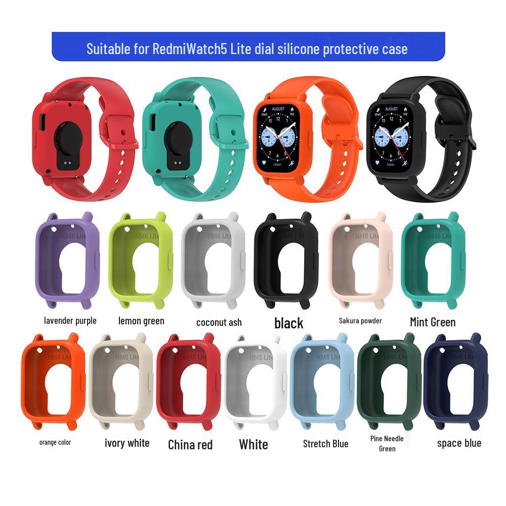 Capa Protetora de Silicone para Redmi Watch 5 Lite - Capa Mole
