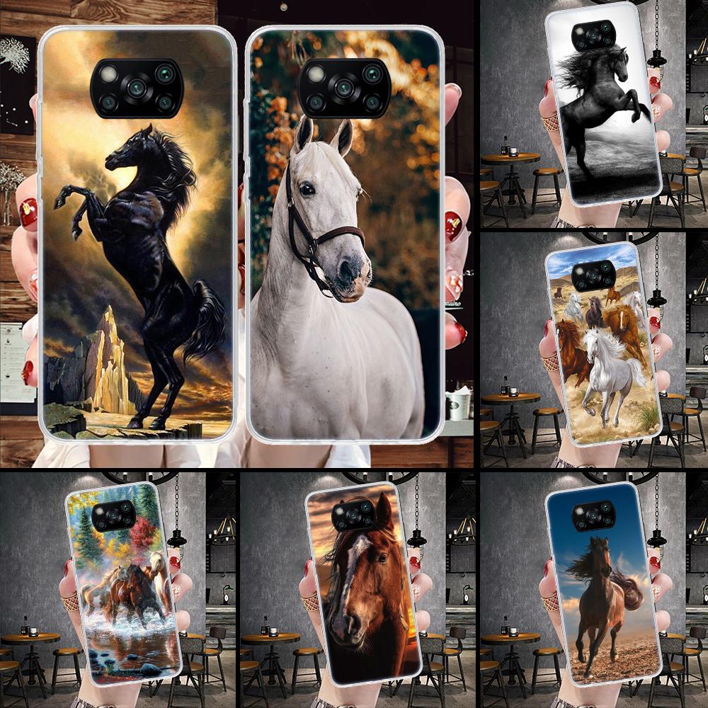 Horse Great Beauty Galloping Soft Phone Case For Xiaomi Redmi 15C 15 13C 13 Poco X5 X6 X7 F7 Ultra M7 12C 12 10 10C 9C 9A 9T 9 F