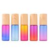 Glass Roll On Bottles 10ml Gradient Color Empty Bottle Roller Ball For Essential Oil Travel Kit