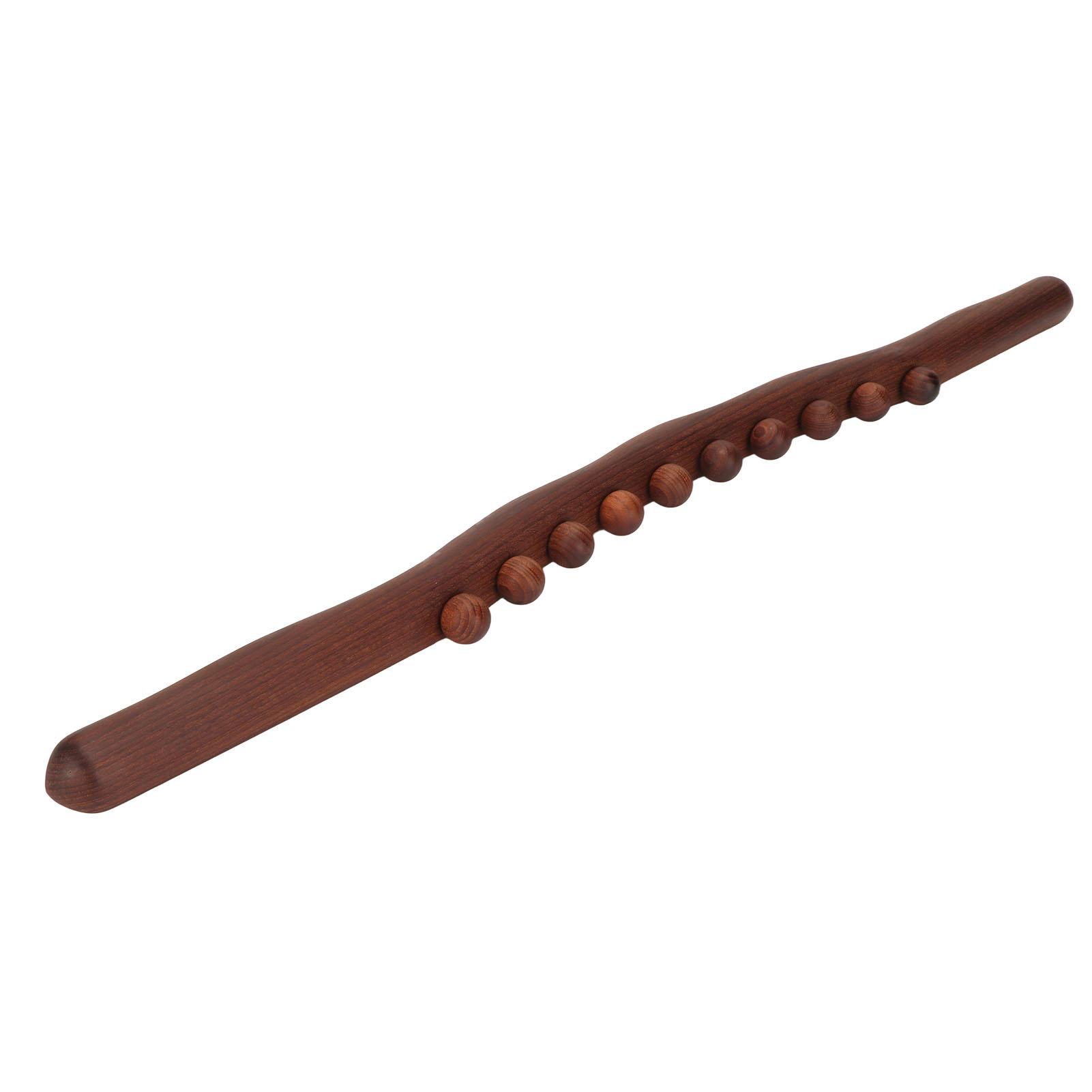 

Wooden Scraping Stick Cellulite Removal Lymphatic Drainage 10 Beads Gua Sha Massage Tool for Back