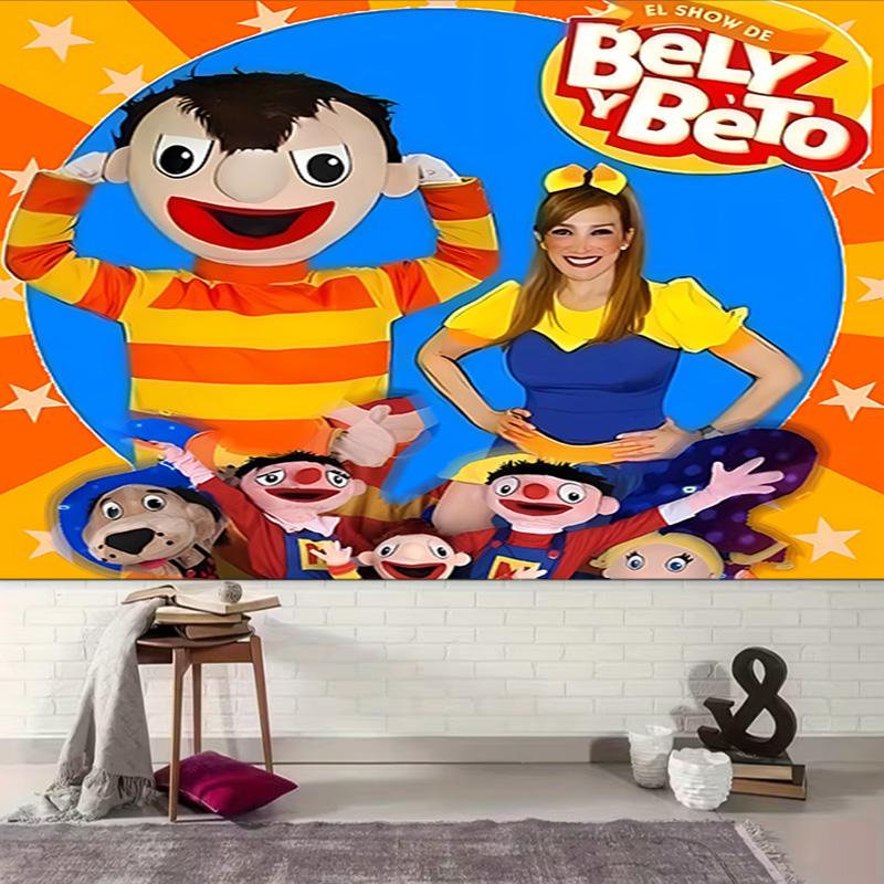 1pc Cartoon B-Bely B-Beto Tapestry, Living Room, Bedroom, Office, Party Decor, Ideal Festive Gift