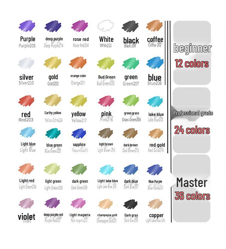 6553 Double-Ended Metal Markers for DIY, Journals, Greeting Cards, and Art Projects.