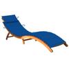 Day and Night - Day and Night Garden Lounger with Solid Acacia Wood Cushion