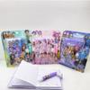 1/4PCS Kpop Demon Hunters Mini Notebook With Ballpoint Pen Anime  Stationery Supplies Student Gifts 10.5*8cm