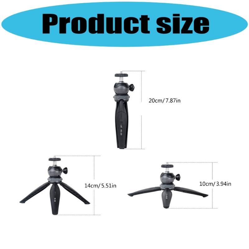 Portable Desktop Tripod Flexible Legs Adjustable Angles Stable 2.5kg Load Capacity Smooth Ball Head Cameras Holder