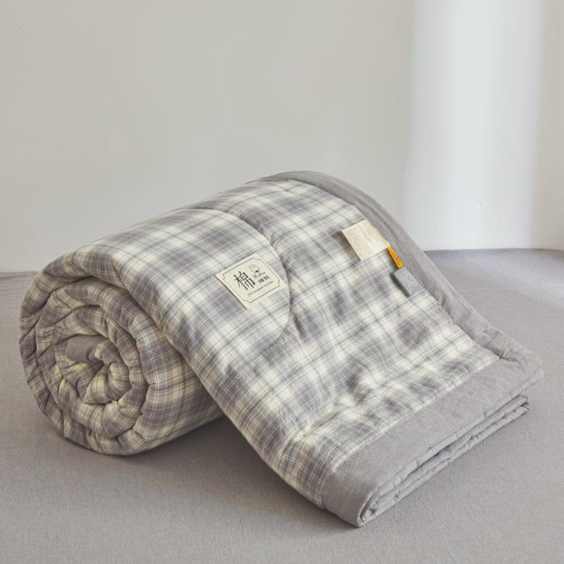 MUJI-Style Xinjiang Cotton Summer Cooling Quilt - Machine Washable & Lightweight