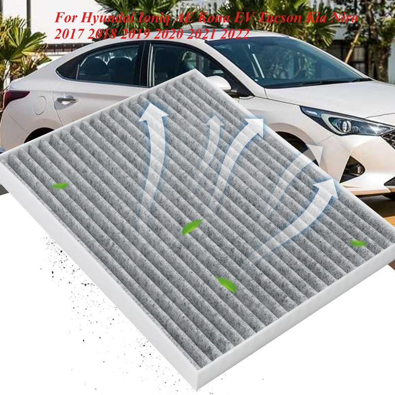 Car Pollen Cabin Air Filter For Hyundai Ioniq AE Kona EV Tucson Kia Niro 2017 2018 2019 2020 2021 2022 97133F2100 97133F2200