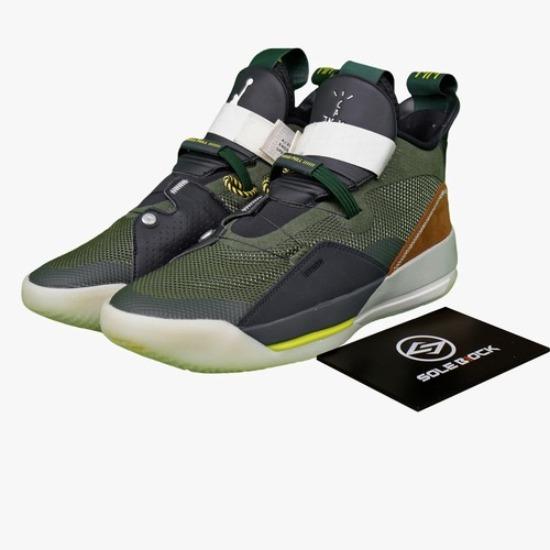 

Air Jordan Travis Scott x Air Jordan 33 NRG Army Мужские Оливковые CD5965-300 EU 40.5 оливковый/коричневый