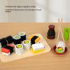 Smooth Kid Pretend Play Sushi Toys Funny Wooden Food Set Creative Pretend Play Food Set  Exercise