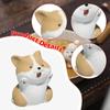 Dog Mini Statue Animal Sculpture Tea Pet Miniature Figurine Tabletop Ornament for Cabinet Bookshelf