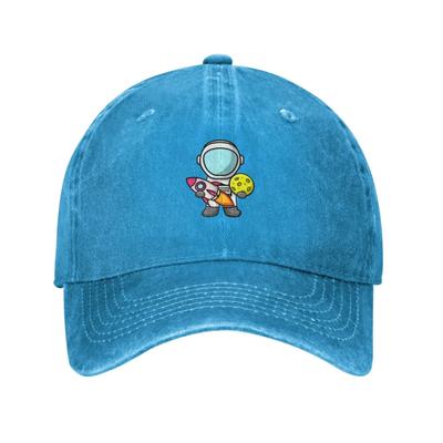 Cute Astronaut Baseball Cap for Men Women Vintage Trucker Hat Golf Hats Dad Caps