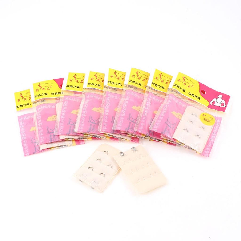uxcell Bra Strap Extender Bra Strap Extenders for Light 5 Pairs Hooks, 2-Hook Women, Off-White, Apricot,