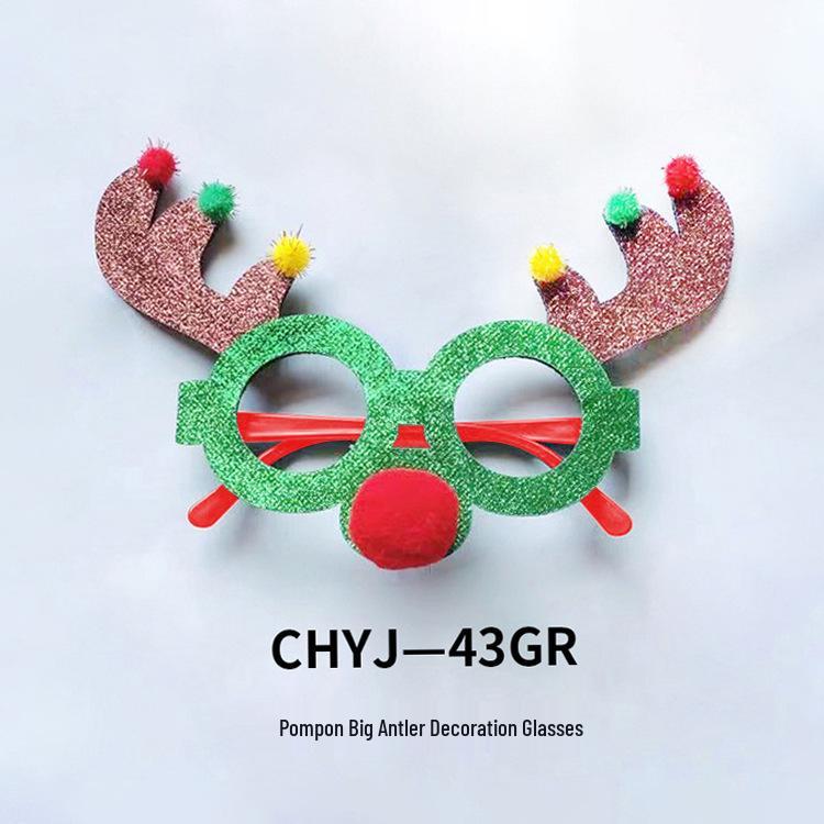 Kreative Weihnachtsbrillen - Weihnachtsmann, Schneemann, Geweih für Erwachsene & Kinder