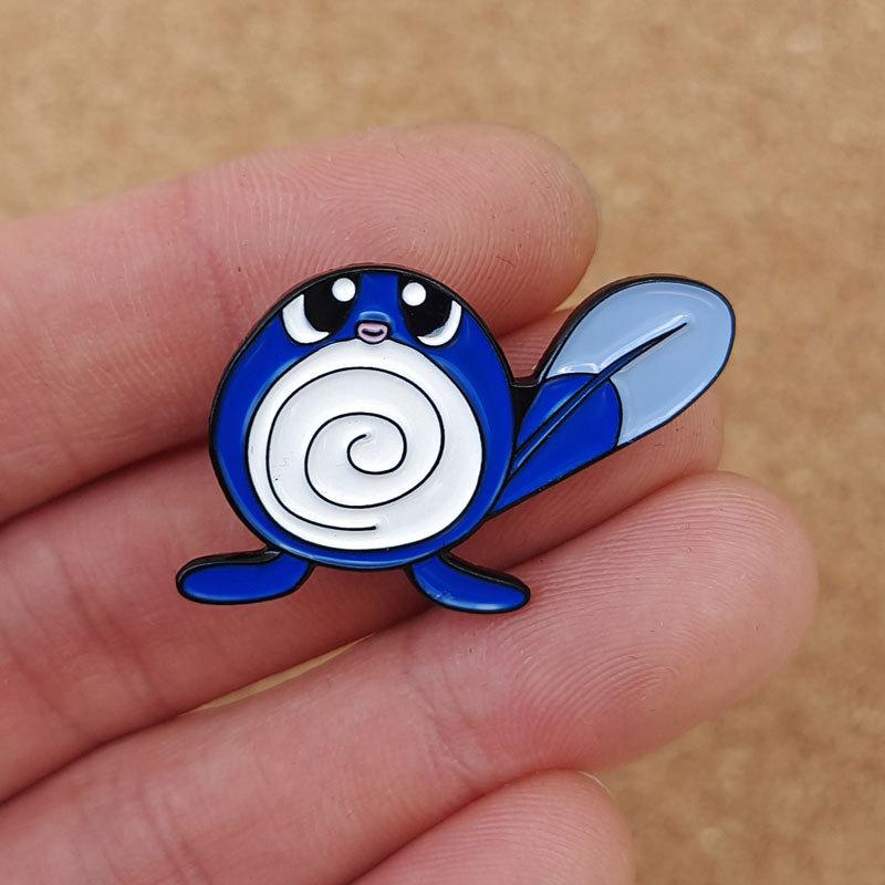 Poliwag Anime Brooch For Backpacks Enamel Pin Tadpole Metal Brooch Pin For Women Badges Pin Brooches Jewelry Accessories