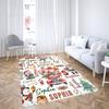Christmas Area Rug for Kids Bedroom Floor Mat Decor Anti-slip Carpet for Home Living Room Bedroom Decor Sofa Table Kids Rug