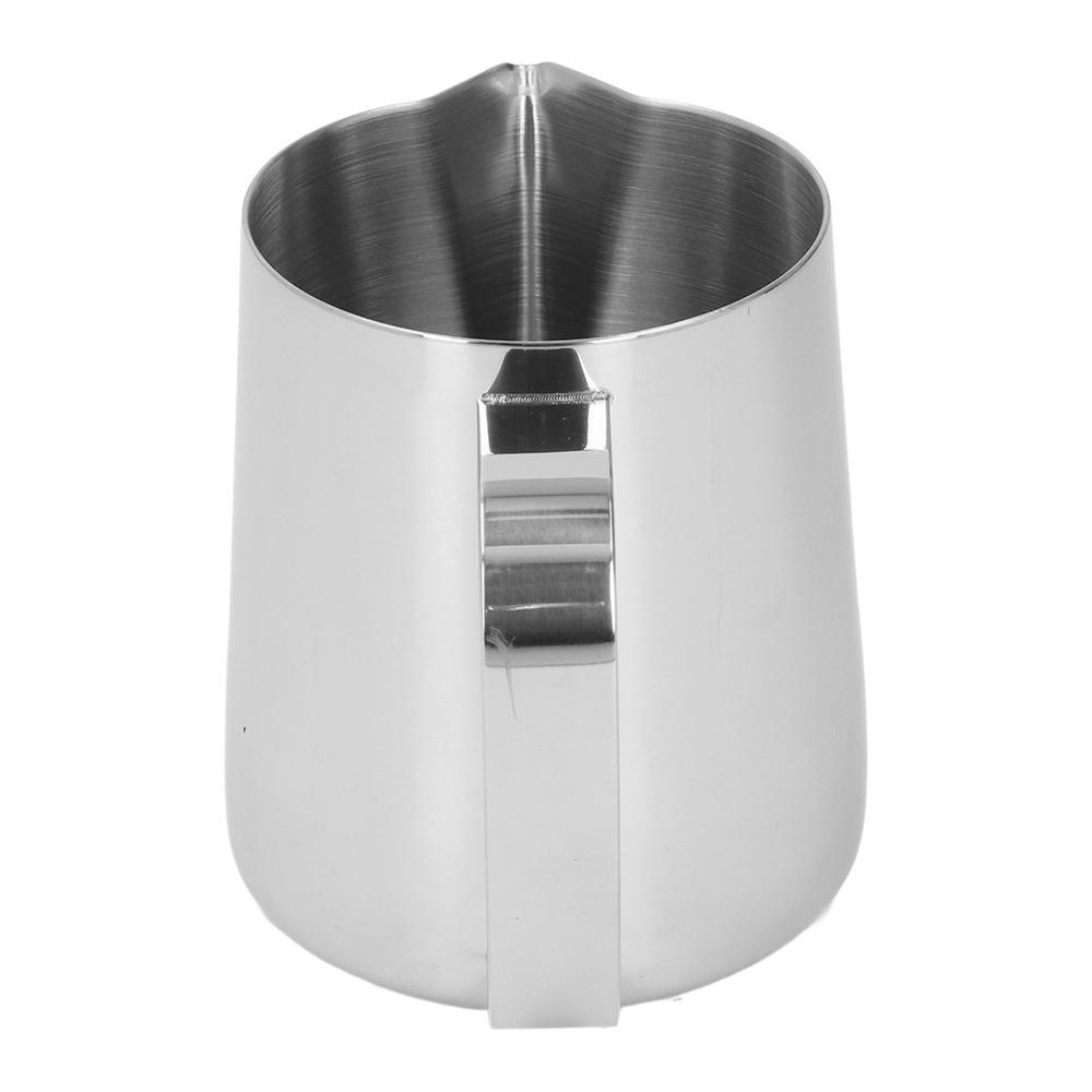 450ml Milk Frother Cup Stainless Steel Milk Frothing Pitcher  Coffee Making серебряный