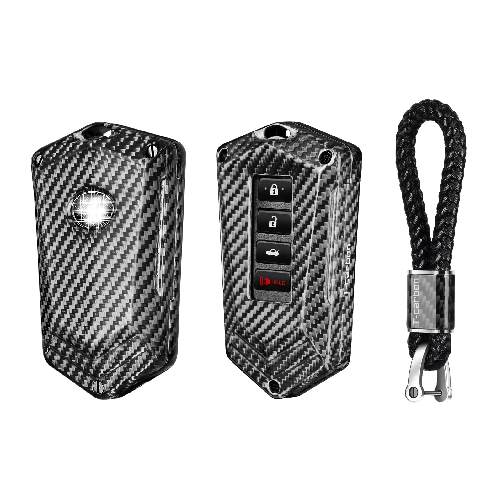 

Держатель для ключей из настоящего углеродного волокна Lexus для Lexus GS NX RX GX RC ES LS UX LC Пульт дистанционного управления Чехол для ключа Чехол для ключа Чехол для ключа [T-carbon] 2013-2017