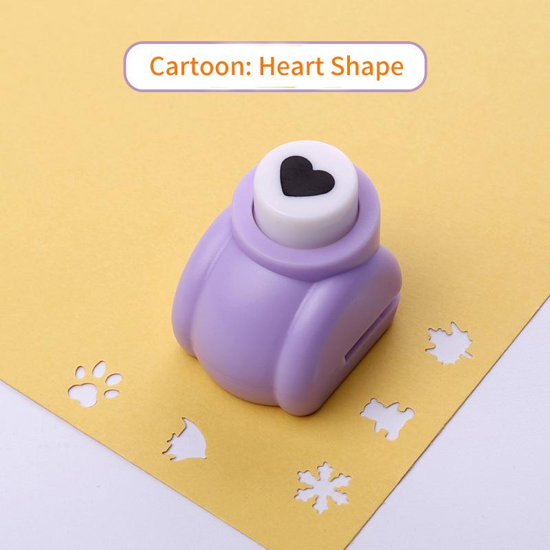 1PC Purple Mini Scrapbook Punches 10mm for Handmade Cutter Diy Flower Paper Gift Card Crafts Printing Pattern Punch Hole Puncher