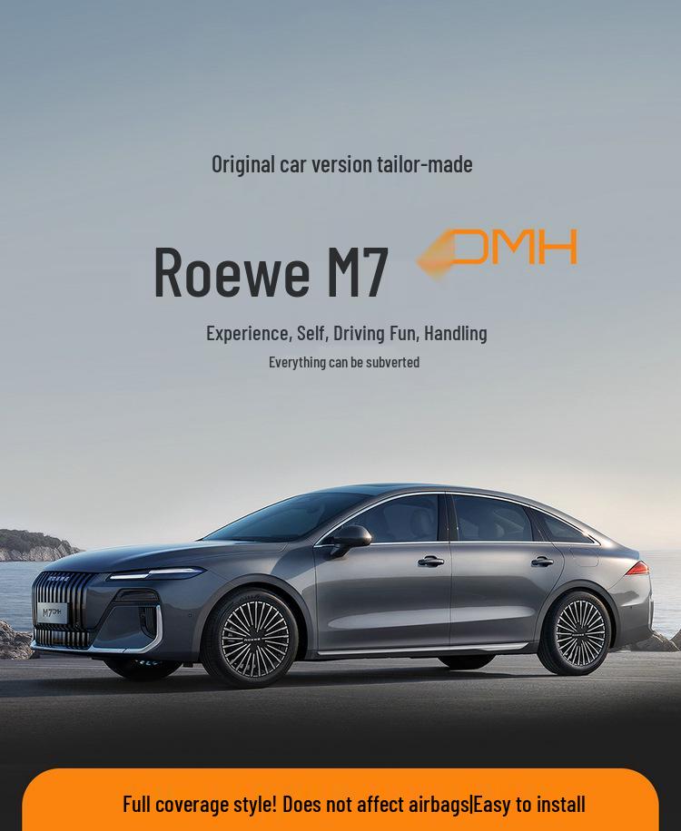 Roewe M7DMH Original Perforerade Läder Bilbarnstolsskydd - Andningsbara & Hälsobevarande
