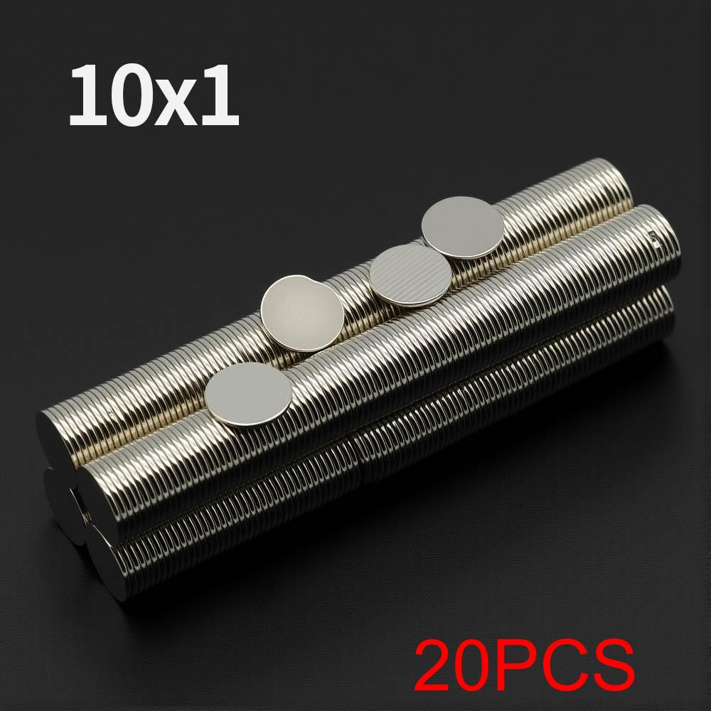 

10x1mm Powerful Neodymium Magnet N35 NdfeB Permanent Magnetic imanes Round Super Strong Fridge Magnets DIY