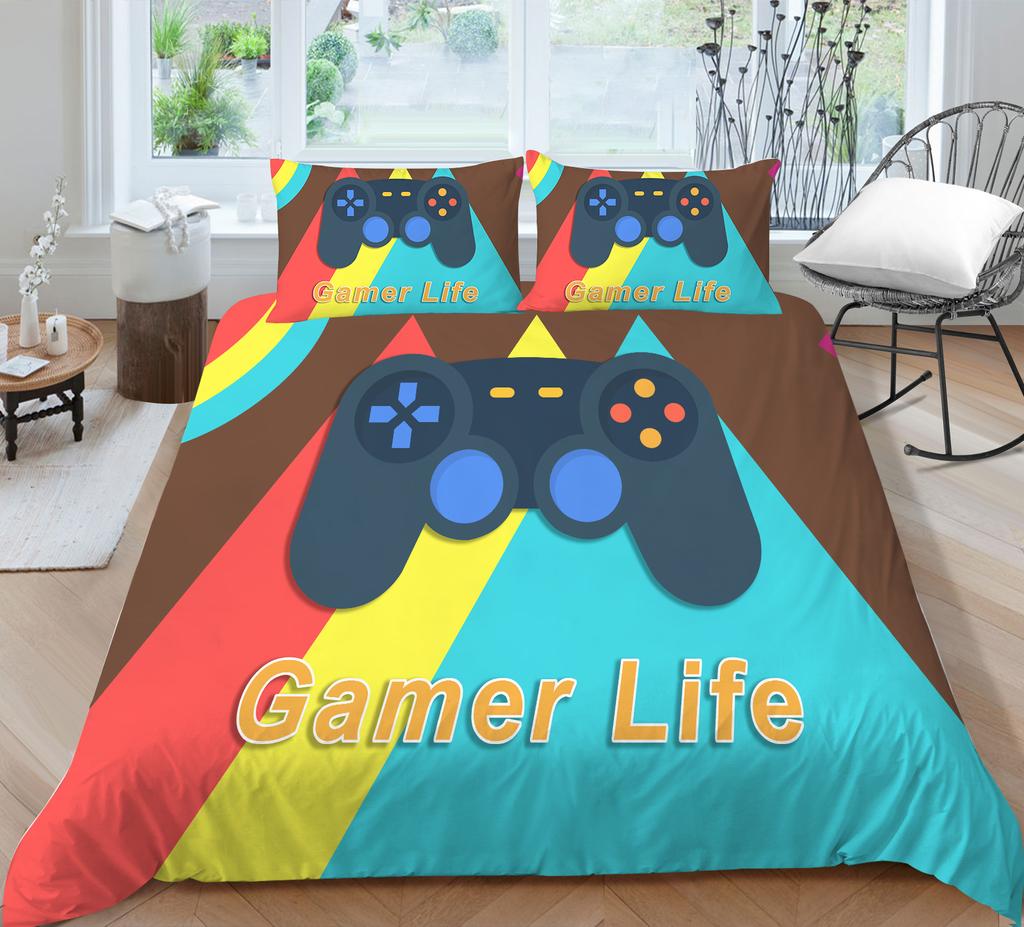 Game Mouse Zestaw pościeli domowej Poszwa na kołdrę i poszewka na poduszkę Sypialnia Pościel domowa Pełnowymiarowa zmywalna Wygodna poszewka na kołdrę Poszewka na poduszkę