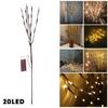 20 LED Indoor Tree Branch Light Party Wedding Home Garden Decor Fairy String Lamp