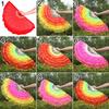 Long Imitation Dancer Practice Long Silk Fans Belly Dancing Fan Silk Fans Rayon Silk Fans