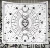 Cosmic Star Moon Cycle Tapestry Moon Phase Gradient Constellation Craft Astrology Studio Bohemian Style Living Room