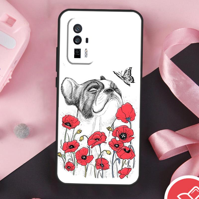 Cute Pug Dog Case For Xiaomi 13T 11T 12T Pro 12 Lite 13 14 Ultra POCO F6 F5 M6 X3 X5 X6 Pro F3 M5s Cover