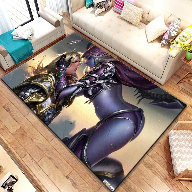 

Игровой ковер World of Warcraft для гостиной, коврики для кемпинга, странные вещи, коврик для пикника, противоскользящий коврик для киберспорта, коврик для йоги, подарок для фанатов 40x60cm(15x23 in)
