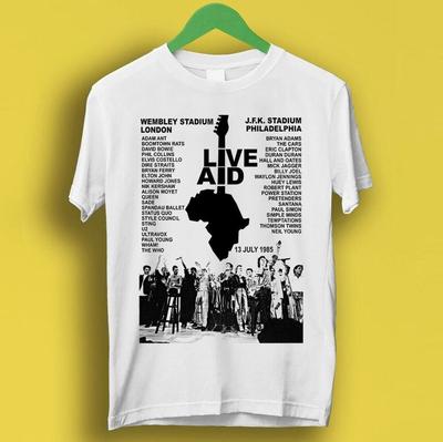 Concierto Live Aid Evento Musical en Vivo 1985 Wembley Años 80 Regalo Camiseta P1685