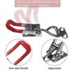 8 STÜCK Eisen Verzinkt/Edelstahl Verstellbarer Kniehebelverschluss Schnappverschluss Schnellspanner Rutschfester Push-Pull-Kniehebelspanner