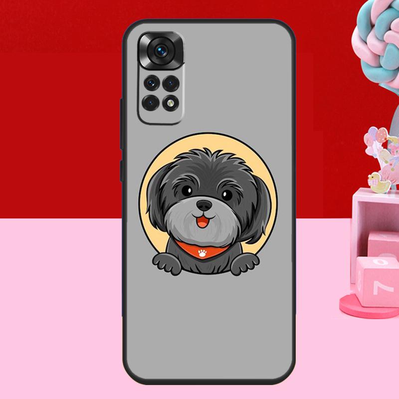 Cartoon Shih Tzu Dog Case For Xiaomi Redmi Note 12 Pro Plus Turbo 8 9 10 11 Pro 9S 10S 11S 12S 9C 10C 12C Cover