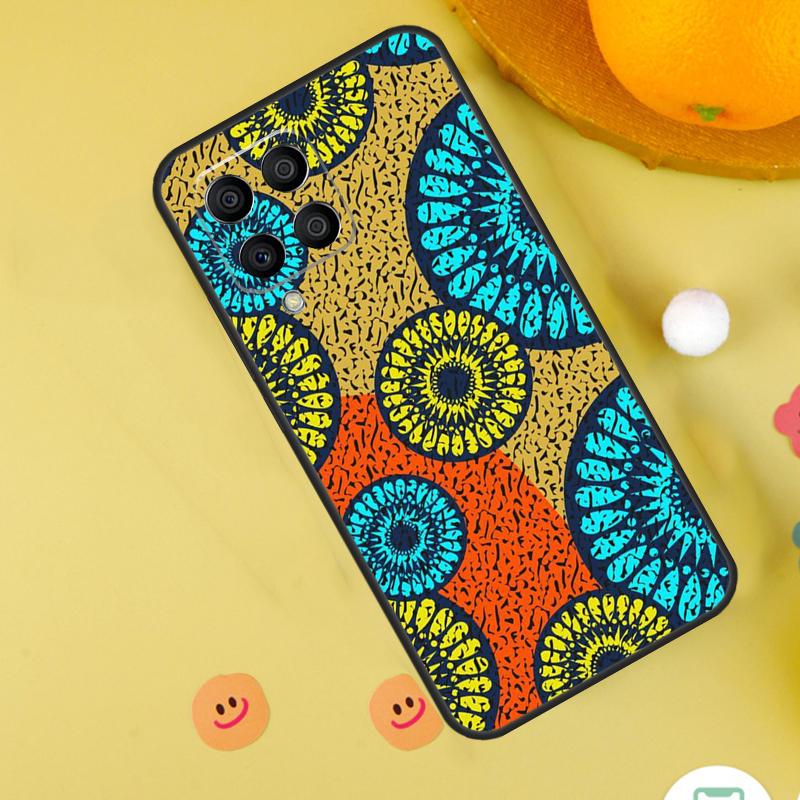 

African Wax Pattern Fabric Case For Samsung Galaxy M13 M14 M54 M23 M16 M11 M21 M31 M20 M34 M52 M32 M12 M36 M56 M15 M55 Samsung M23